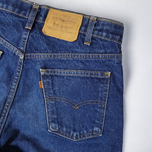 Vintage Levis 20505 0217 Orange Tag Denim Jeans Men’s 34x32 Retro Blue